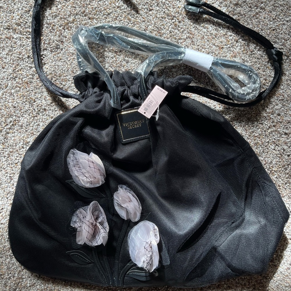 Victoria’s Secret Black Mesh Purse/Tote/Bag